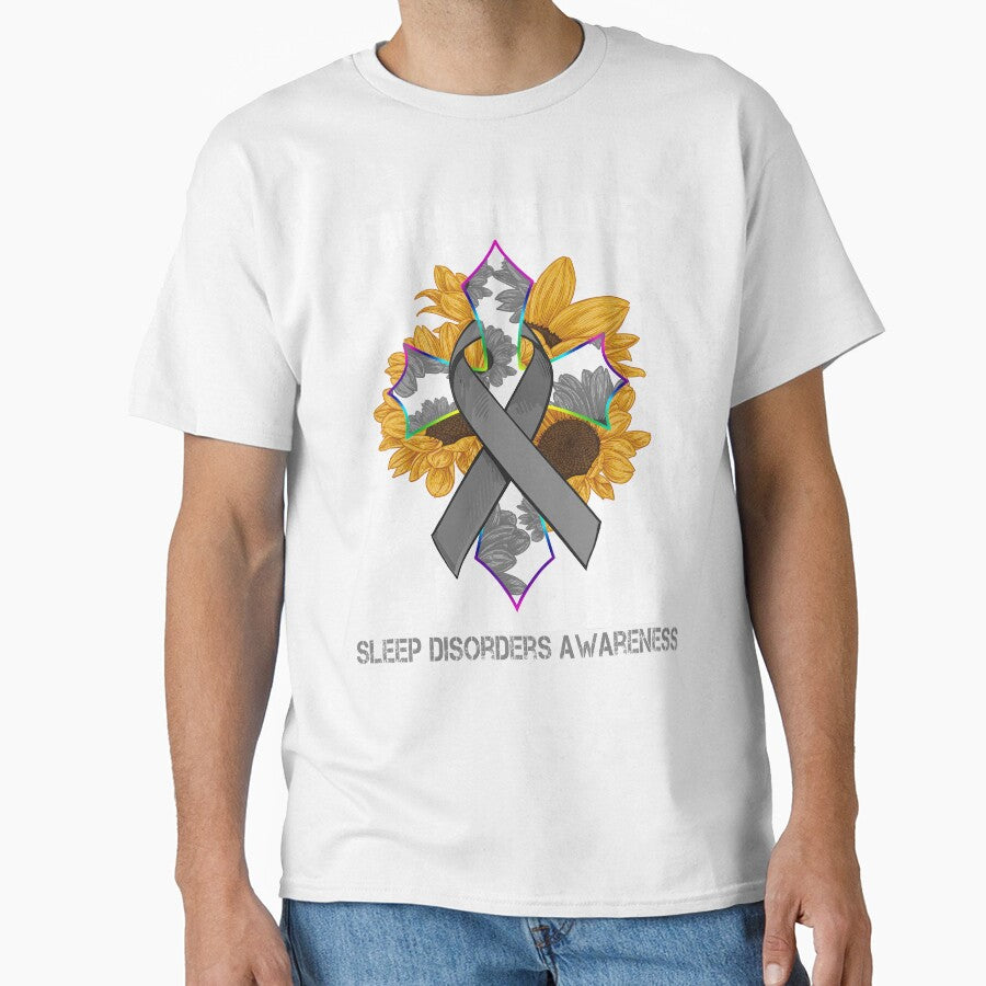 Sunflower Faith Hope Love Cross and Flag Sleep Disorders Awareness by largellie
