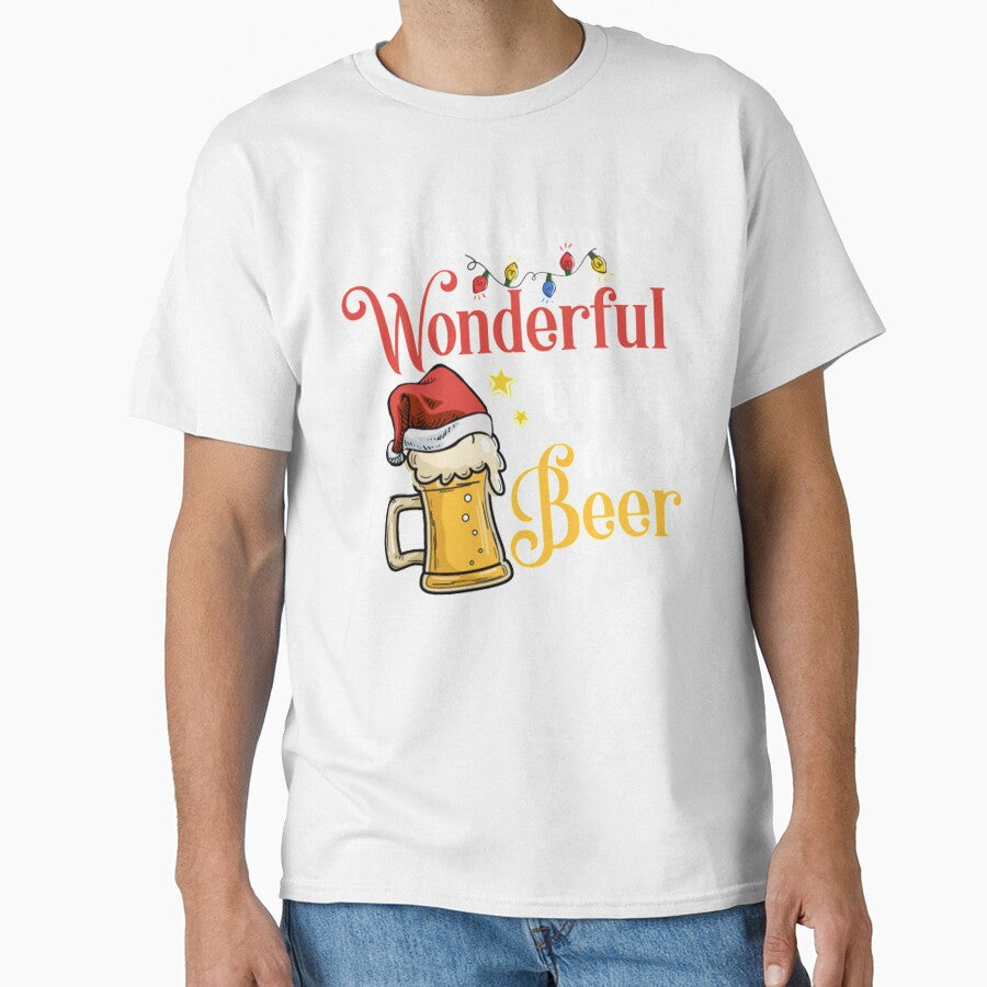 Christmas Beer Drink Mask Tshirt by Clavitaps