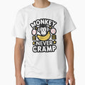 Monkey Never Cramp - Funny  Quote Bananas by Almanzalbert