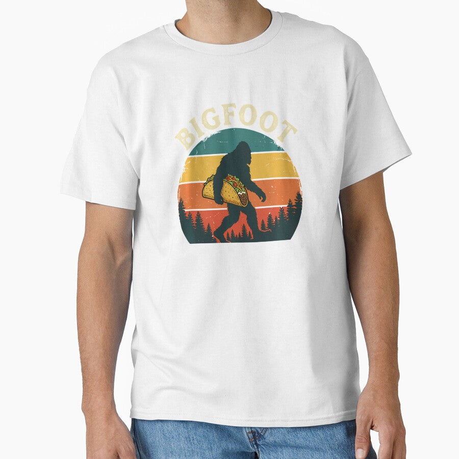 Bigfoot Taco Retro Sunset by irifine
