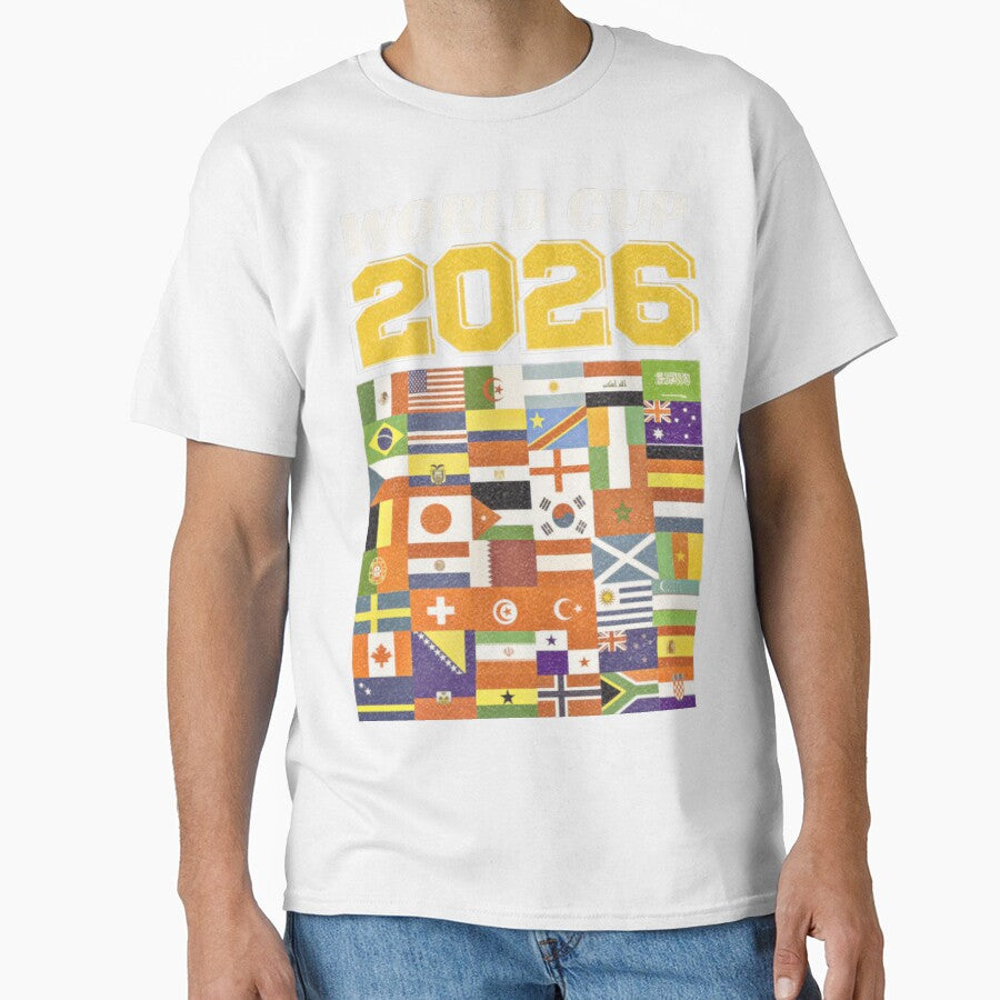 Global Soccer 2026 International Flags Football Tournament Classic T-Shirt by BlitCrankMath