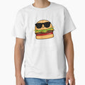 Sun's Out Bun's Out Funny Burger Puns (Dark BG) by punnybone