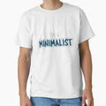 I'm not lazy I'm a minimalist white and blue font by NerdnGeekshop