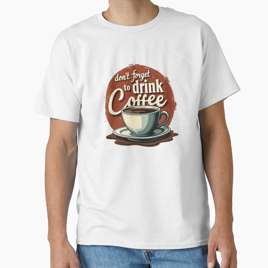 Don't Forget To Drink Coffee Retro Sign by Zhaar