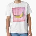 POP BANANA | Warhol Inspired Oil Painting | Pink Pop Art Wall Decor by BlueberrySwan