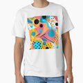 Pop Art Abstract Blue, Yellow And Pink Pattern by DEC02