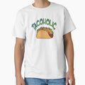 Tacoholic fun graphic taco design by StephJChild