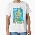 Corsica Island France Illustrated Travel Map – Ajaccio, Bonifacio, Calvi & Bastia Iconic Highlights by artshop77