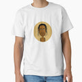 Cool Cartoon Black Guy with Dreads, Green Eyes and Gold Ankh Chain. Circle Edition. by Eric Sintès
