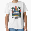 Los Angeles 2026 Palm Tree Sunset T-Shirt V20 by DarylWelsh2024