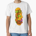 Ultimate Stacked Burger Cartoon Art by AgAndOl