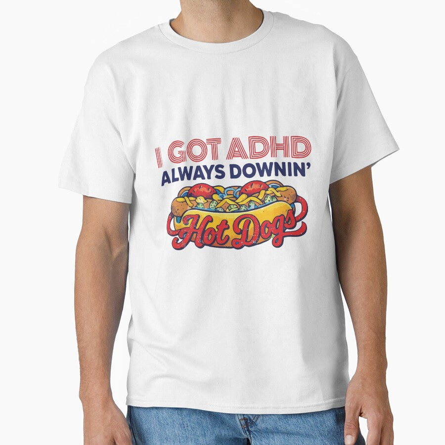 Always Downin Hot Dogs Funny Vintage Food Lover Retro Cartoon Design by kiralynstration