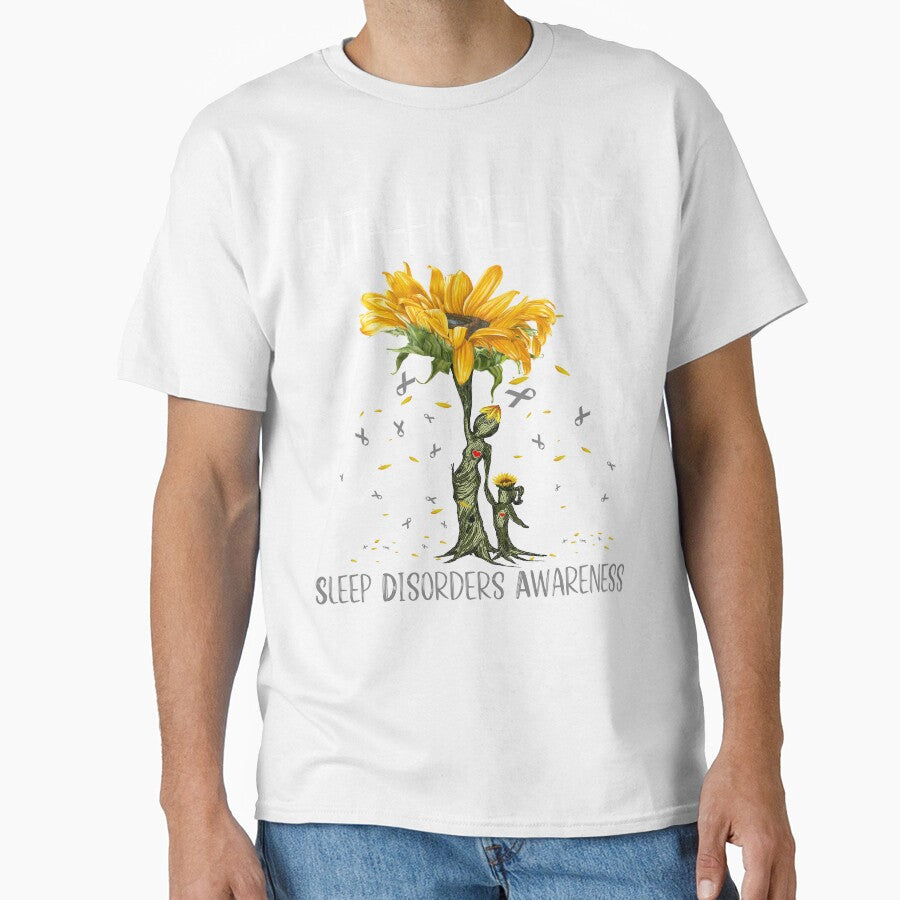 Sleep Disorders Awareness - Sunflower Faith Hope Love by Hilten
