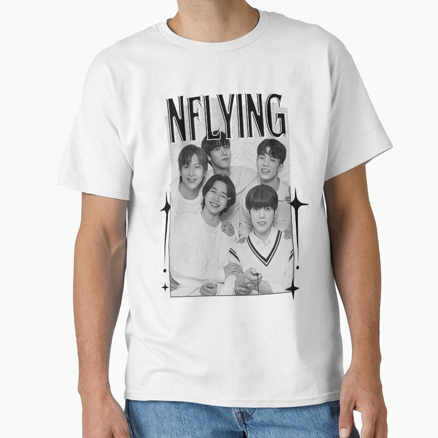 N.Flying Inspired Korean Rock Band Art Kpop Boy group K-music south korean Boy group Scrapbook Collage Cozy Y2K Vintage Design by HELL0WBELLO