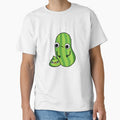 Poo-cumber Funny Cucumber Pun (Dark BG) by punnybone
