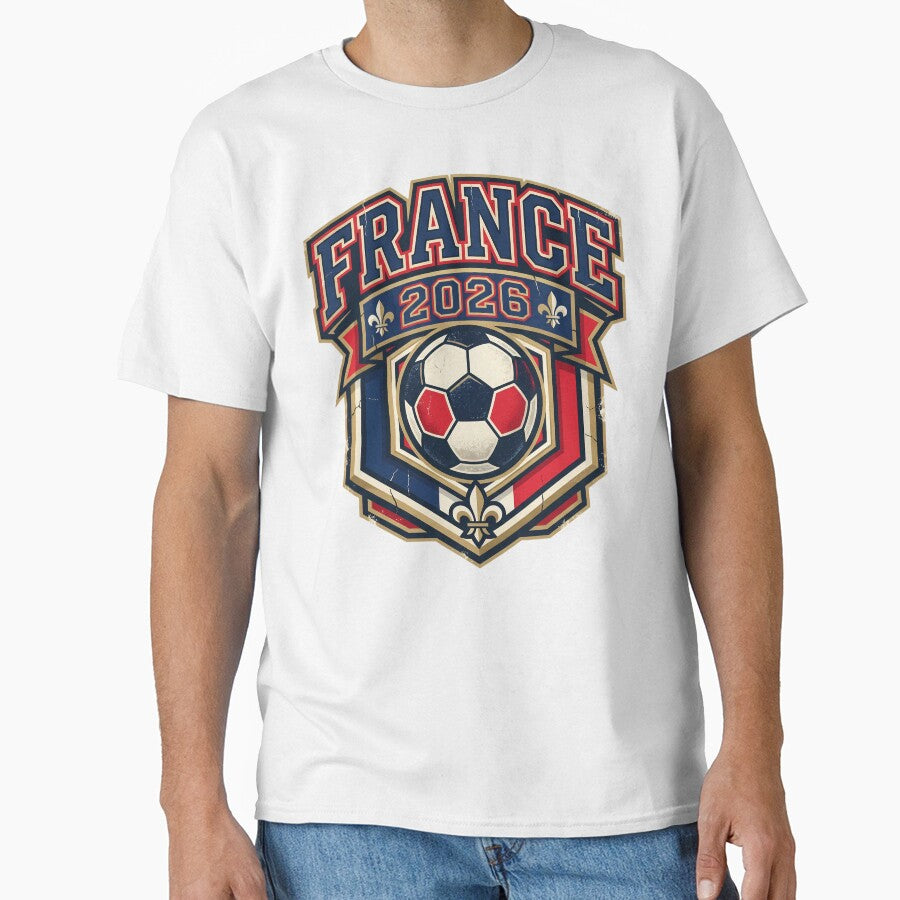 France 2026 Retro Football Fan Crest by Saq2000