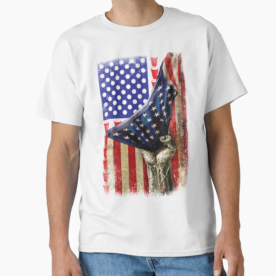 Patriotic American Flag Beer Pong by ip7s