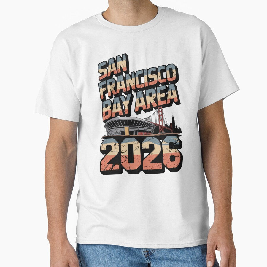 San Francisco Bay Area Golden Gate Stadium T-Shirt V11 by DarylWelsh2024
