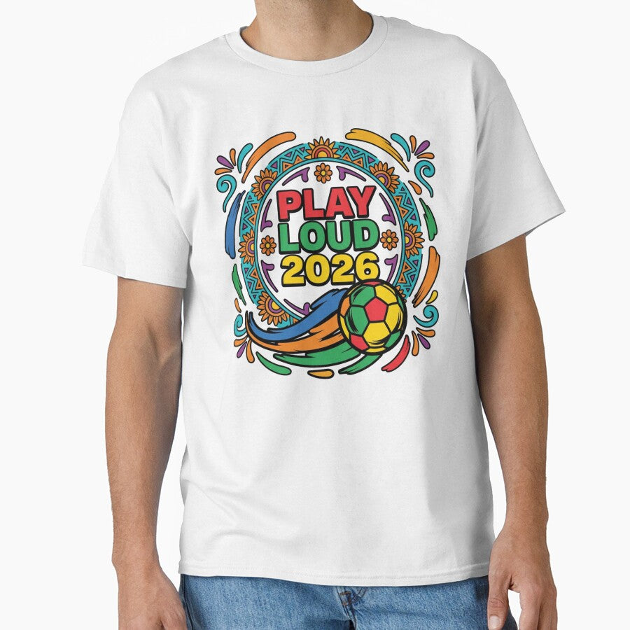 Play Loud 2026 Mexico Soccer Fiesta - Mexican Football Fan Art by aga4kids