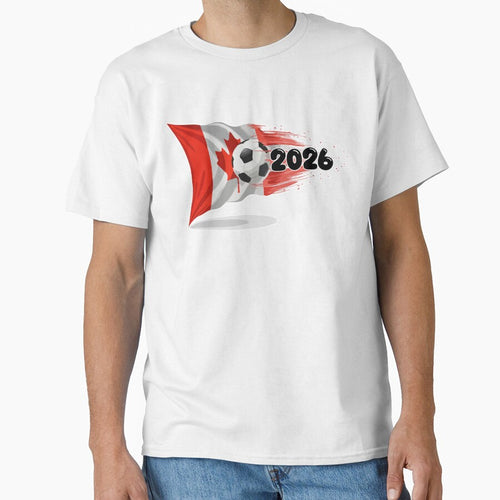 2026 Soccer World Cup Canada Flag T-Shirt | Dynamic Football Fan Tee by nymphengut