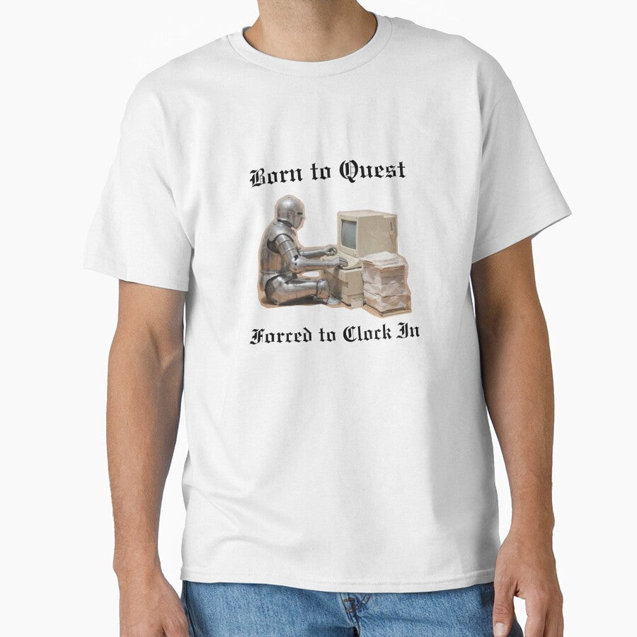 Born to Quest, Forced to Clock In – Office Humor for RPG & Fantasy Lovers by 9morethan9®