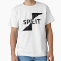 Split — Self Referential Typography Art Tee | Conceptual Designer Shirt | Unique Typographic Gift | Abstract Word Art Tee | Niche Graphic Designer Fashion by Abhi0