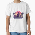 Miami Cityscape Skyscrapers Sunset - 80s Retro Nostalgia by AaaleXX