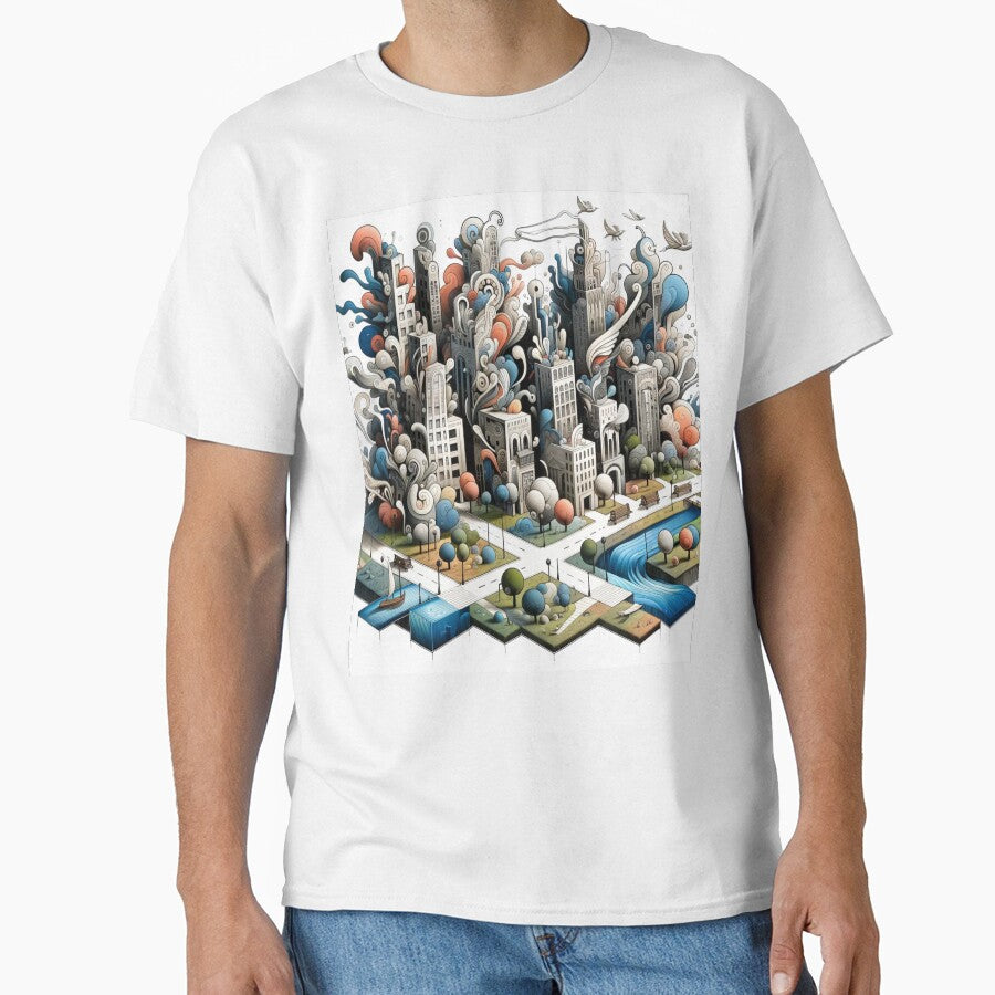 Whimsical Cityscape by yovevbdeou