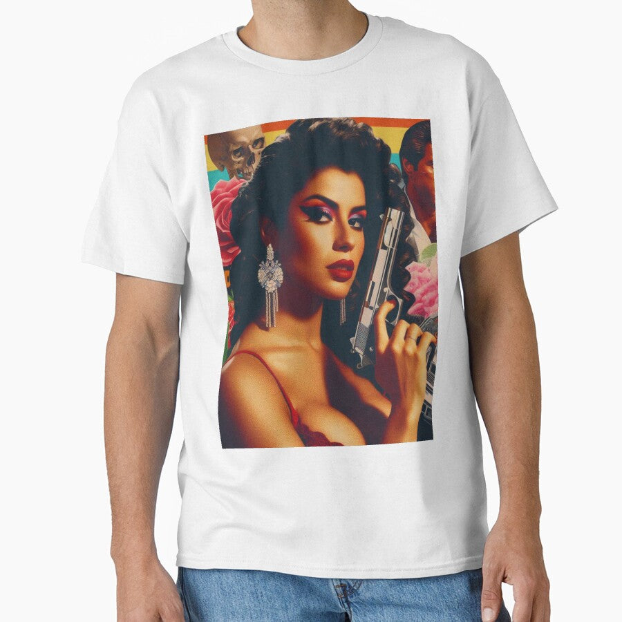 Retrowave Action Woman by PulpVintage