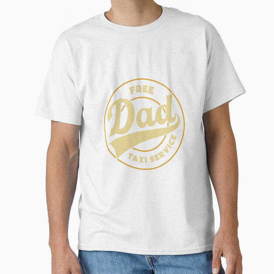 DAD free taxi service dad jokes funny fathers day papa pops birthday by w1ckerman