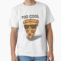 Too Cool – Funny Cool Pizza Slice Wearing Sunglasses Cartoon Illustration by konthai.familyart