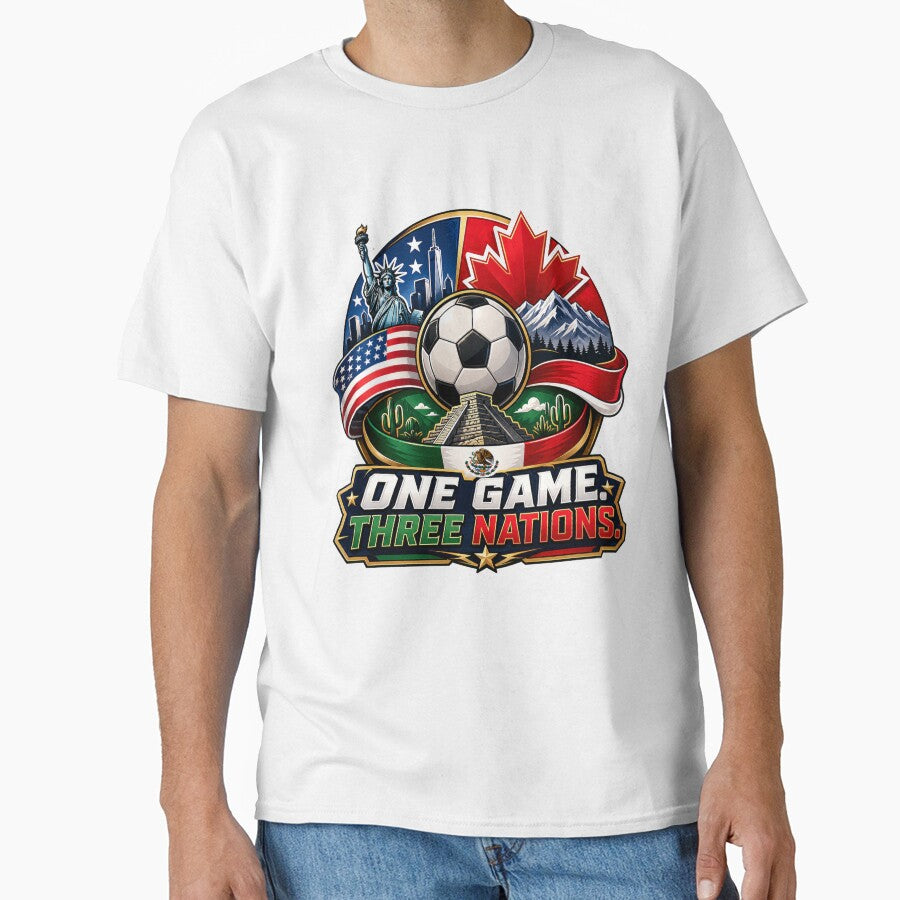 One Game Three Nations 2026 Soccer Design by Puraenergia Stickers