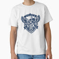 USA Soccer Angel Wings Graphic T-Shirt – American Football Streetwear Design – Patriotic Sports Fan Tee by JonelCrafts