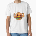 Burger Bicep Flex Funny Chibi Food Workout Design by ColorSplash123