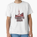 Toronto 2026 CN Tower Stadium Skyline T-Shirt V4 by DarylWelsh2024