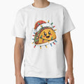 Taco Santa Hat Christmas Lights Tacos Xmas Women Kids Men by clothesy7