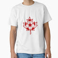 Canada Soccer Maple Leaf Geometric Football Fan Gift by PictoVibe
