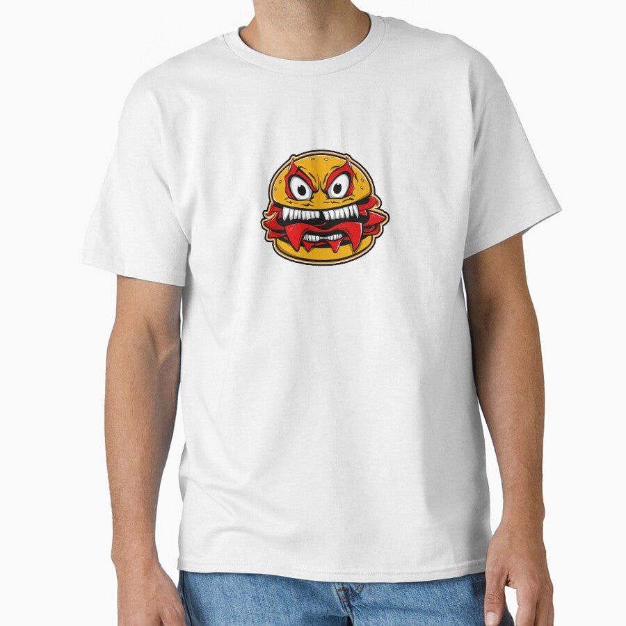 Monster Burger Funny T-Shirt by Witty Shirts