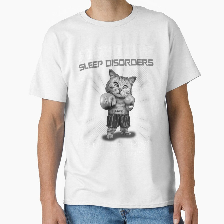 Funny Cat Fighting Sleep Disorders Is My Superpower What's Your by Kohend