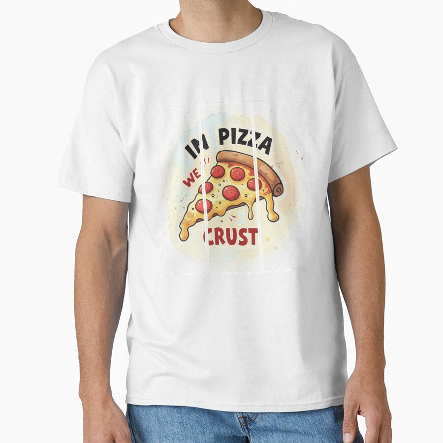Funny Foodie Design- Cheesy Pizza Slice Illustration - Pepperoni Pizza by PriyaMagic
