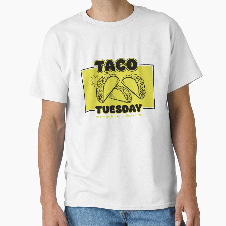 Taco Tuesday Every Day — Hand-Drawn Market Poster Cinco de Mayo Fiesta by Mdozet