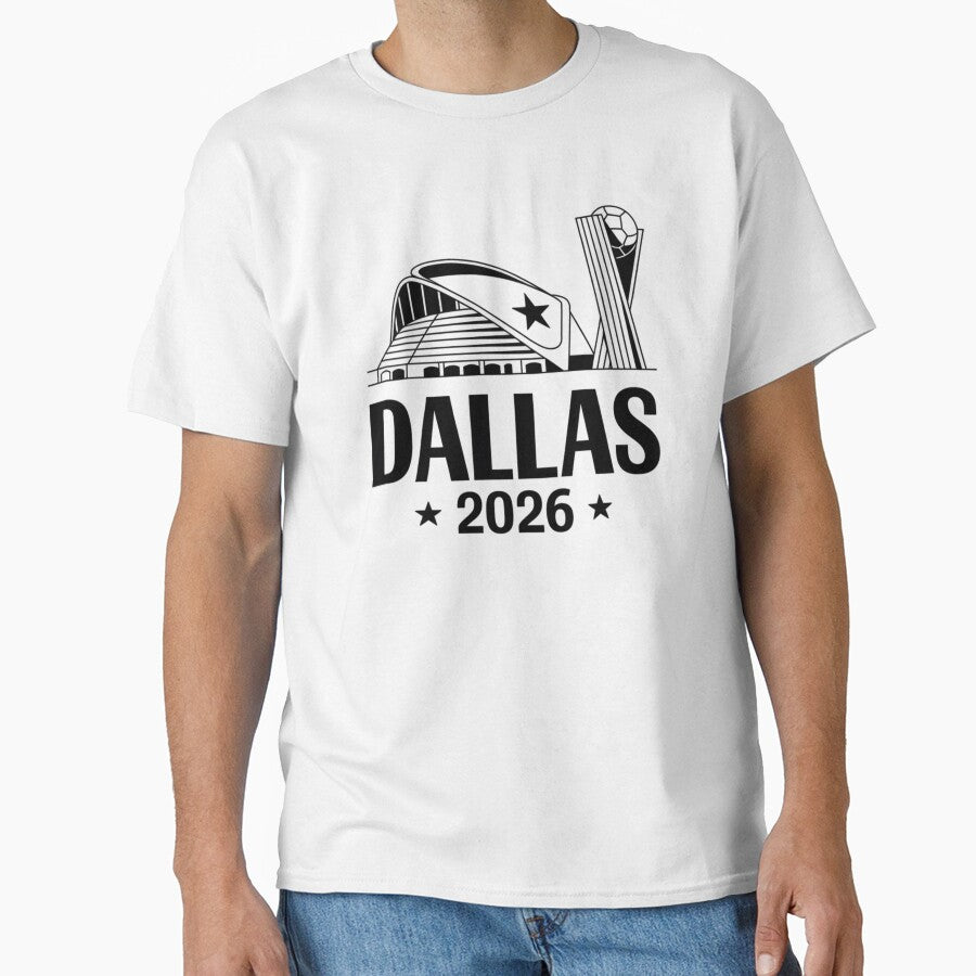 Dallas 2026 Texas Soccer Souvenir T-Shirt V16 by DarylWelsh2024