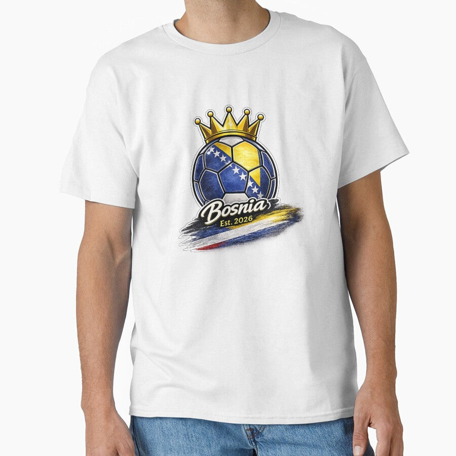 Bosnia 2026 Soccer Fan Funny Bosnia Flag Football by QuiteOrbit