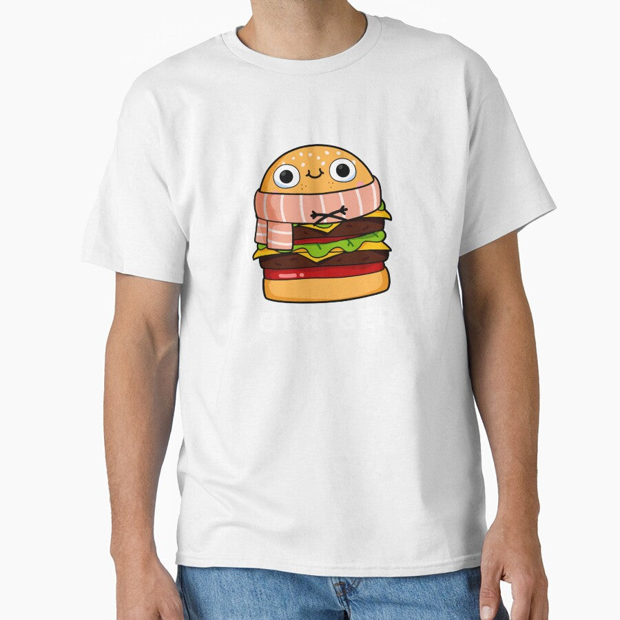 Brr-ger Funny Burger Puns (Dark BG) by punnybone