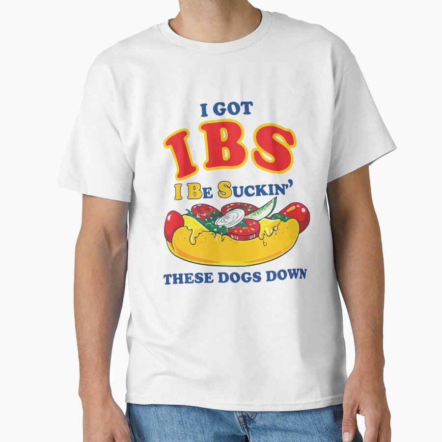 IBS Funny Hot Dog Lover Food Humor Meme Design by kiralynstration