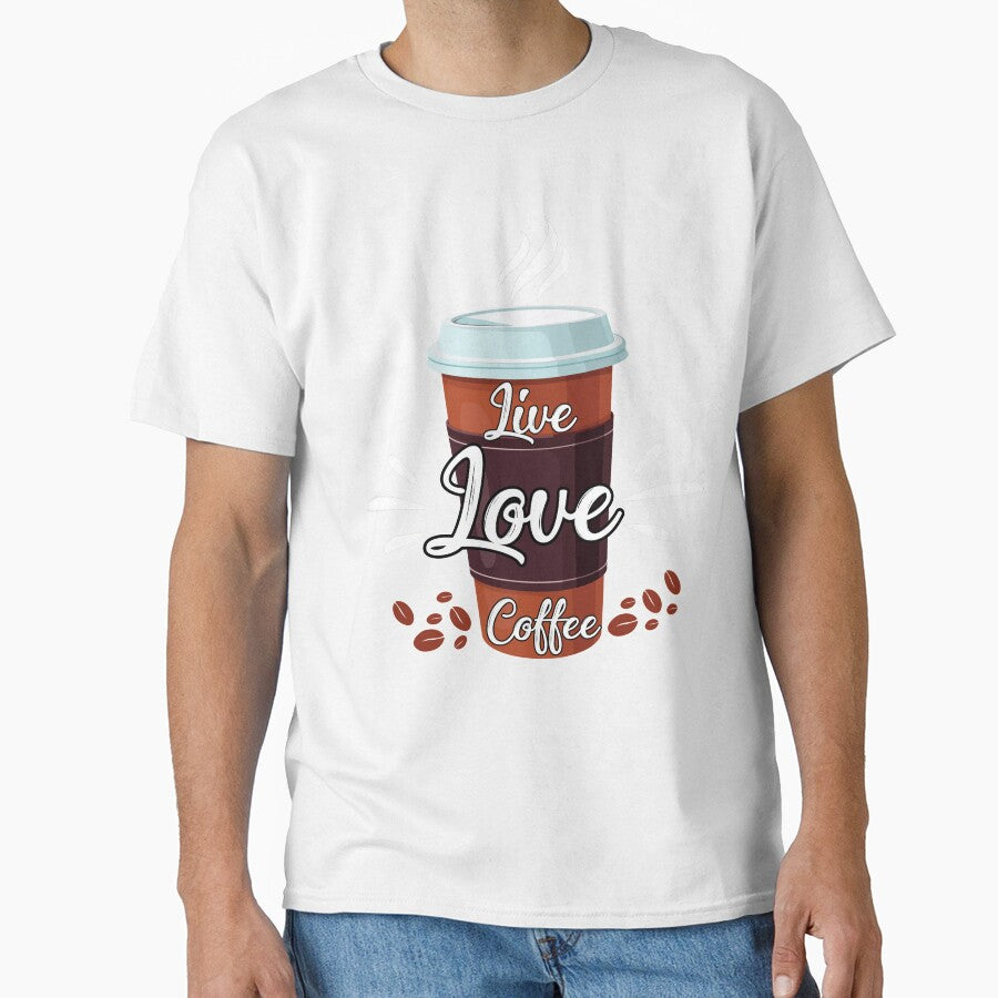 A fun coffee motto to live by!  Live, Love, Coffee by Deano's Designs