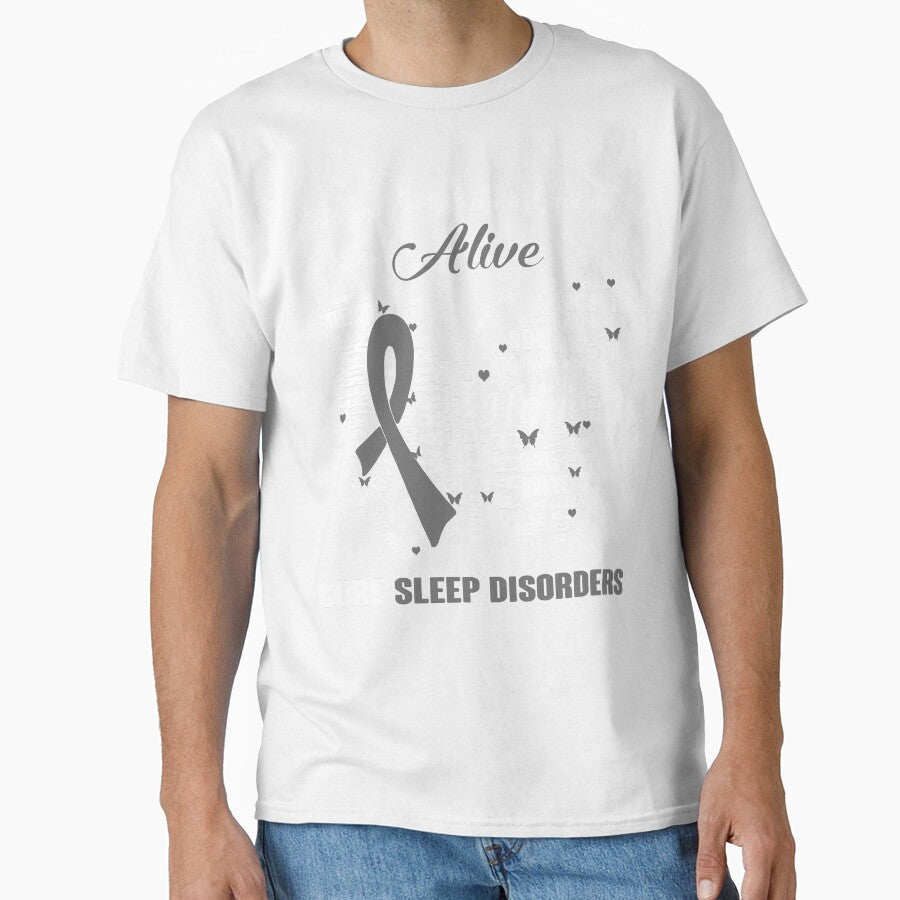 Butterfly Ribbon Cure Sleep Disorders Awareness by Tadmab