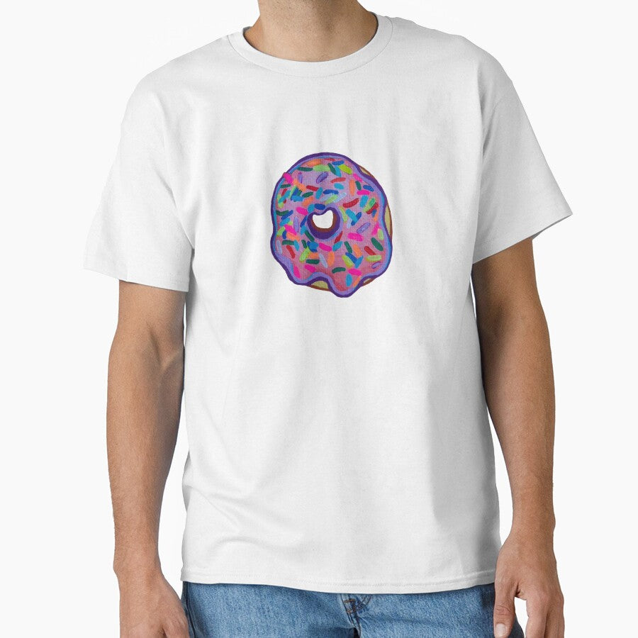 Pink Sprinkle Donut - Acrylic Paint by sweetlemon134