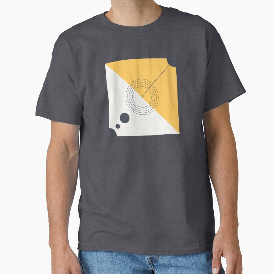 The Alignment - Mustard Yellow and Charcoal Geometric Abstract by artdocaj