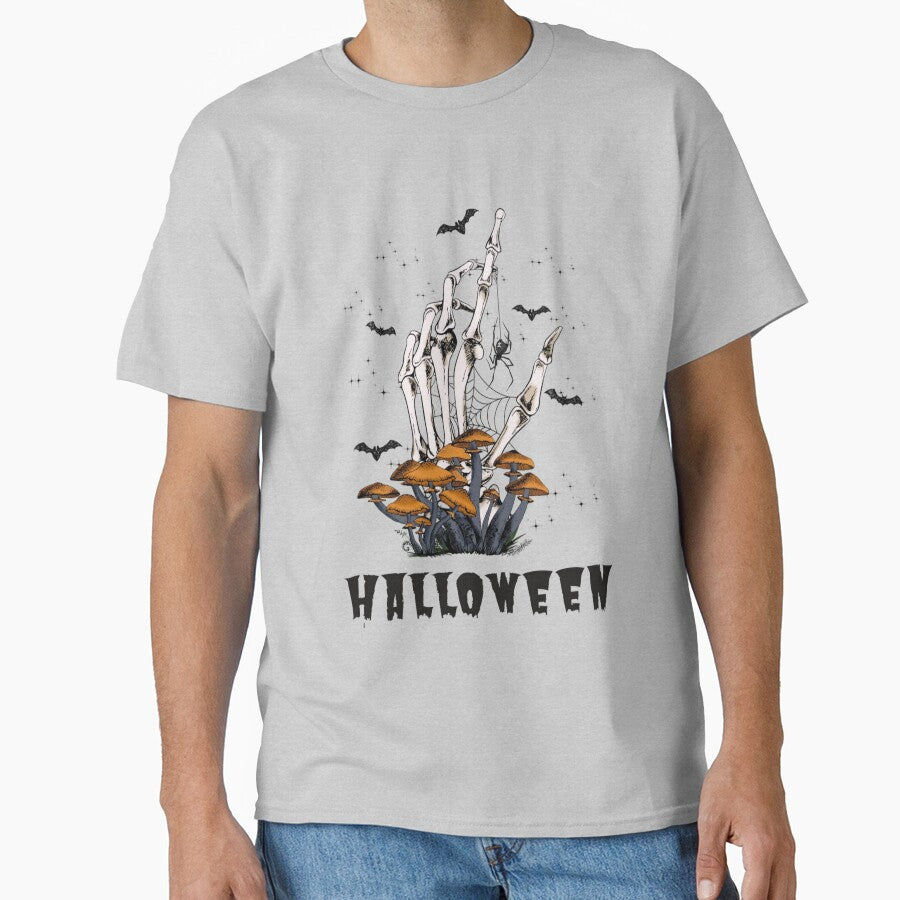Skeleton Hand Halloween Graphic T-Shirt by KARSCORP